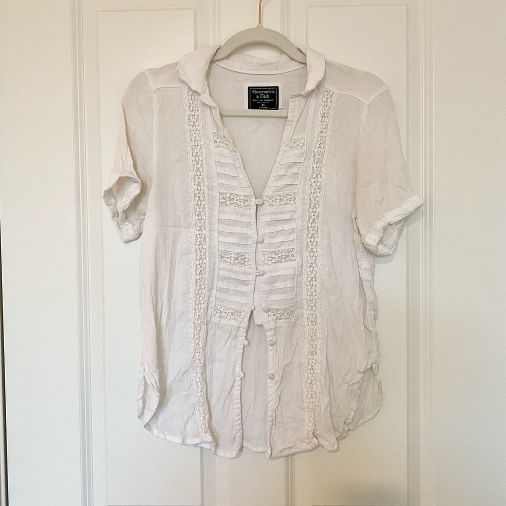 Gauze white shirt